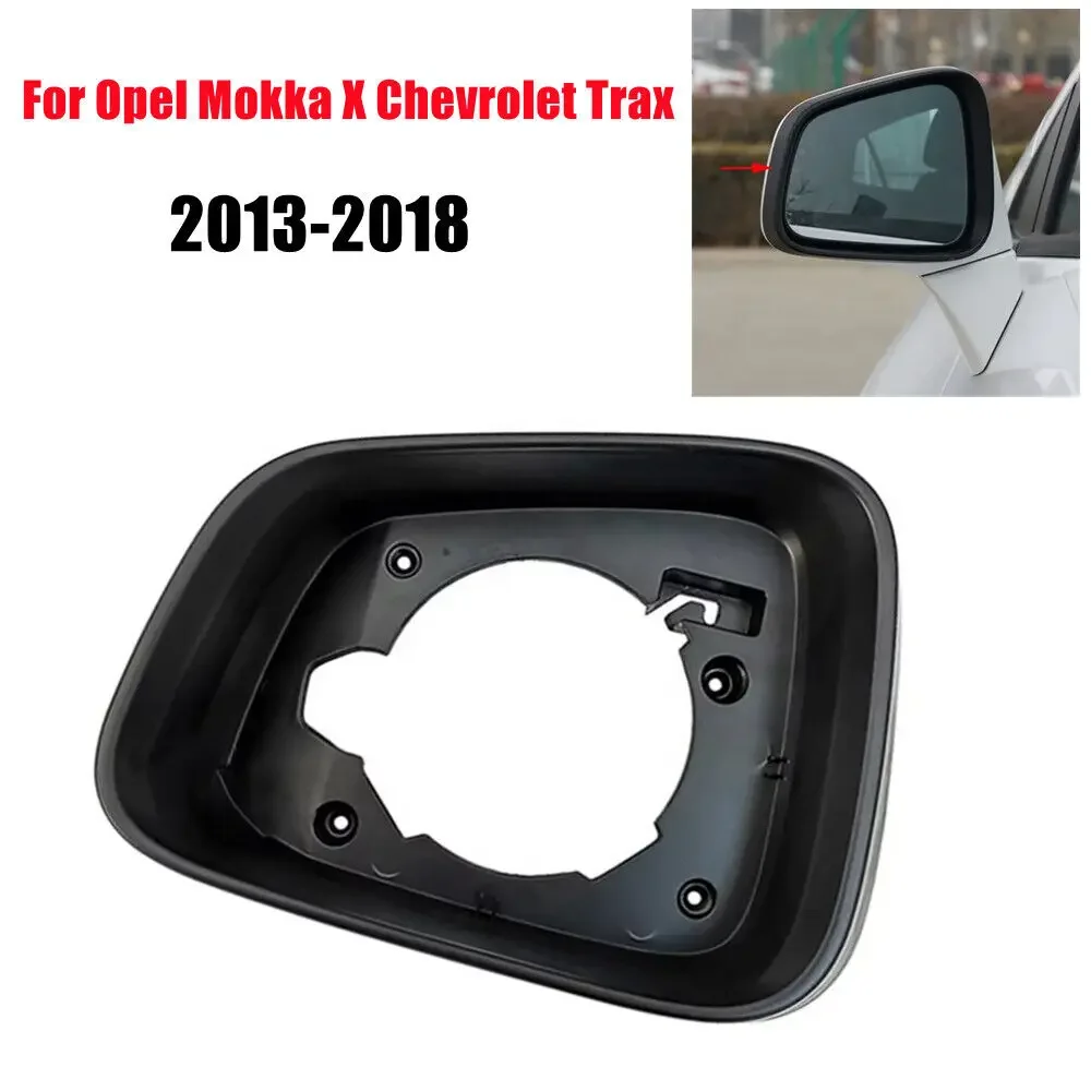 For Buick Encore Chevrolet Trax Opel Mokka X Car Rearview Side Mirror Frame Cover Case Shell Cap ABS Accessories ABS Parts Black