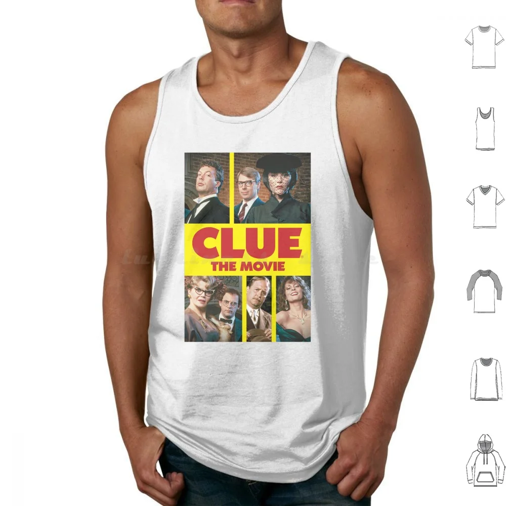 Clue The Movie Tank Tops Vest Sleeveless Clue 1985 80s Retro Horror Mystery Movie Film