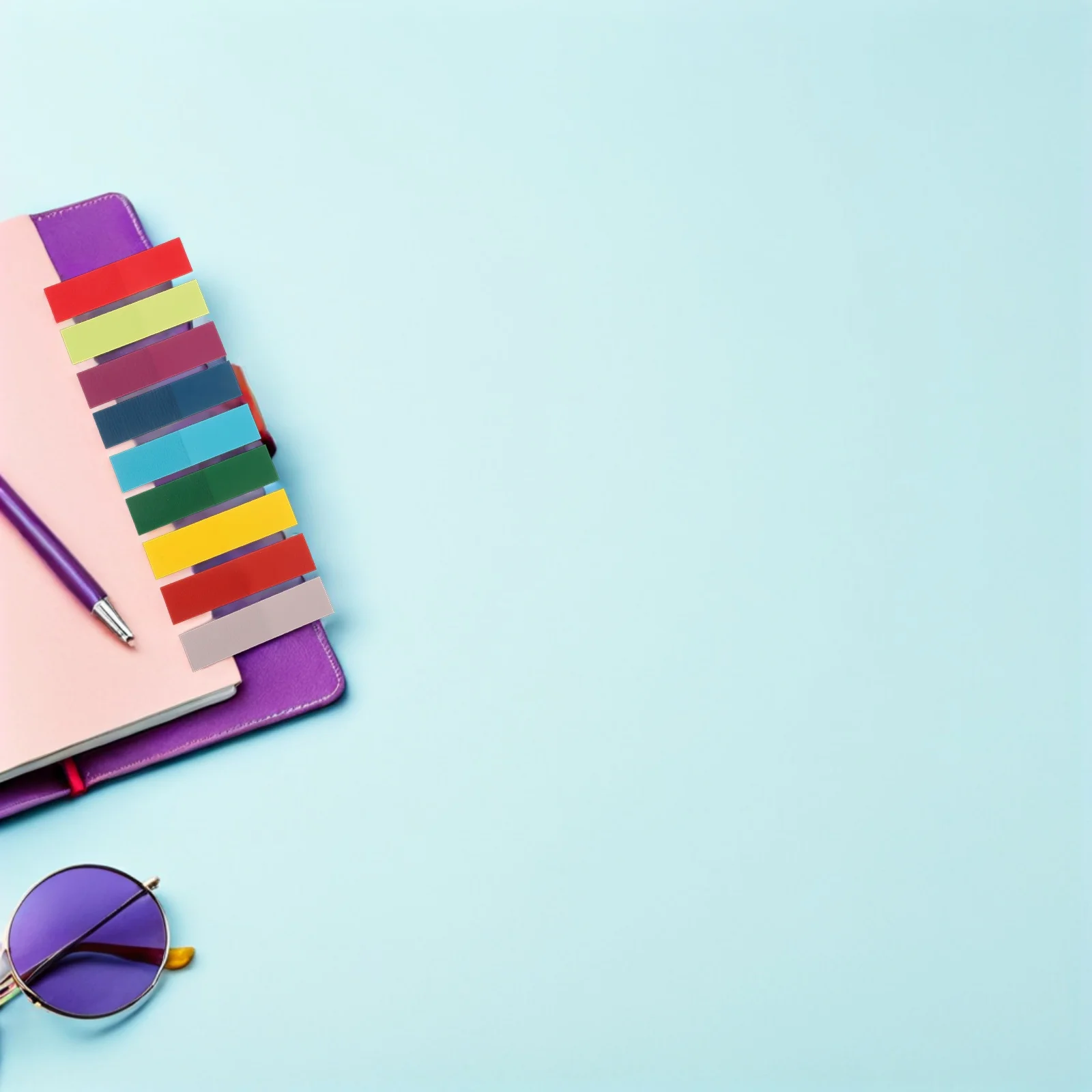 

18Sets Sticky Index Tabs Pastel Colors Repositionable Writable Page Markers for Books Notebooks Office School Small Memo