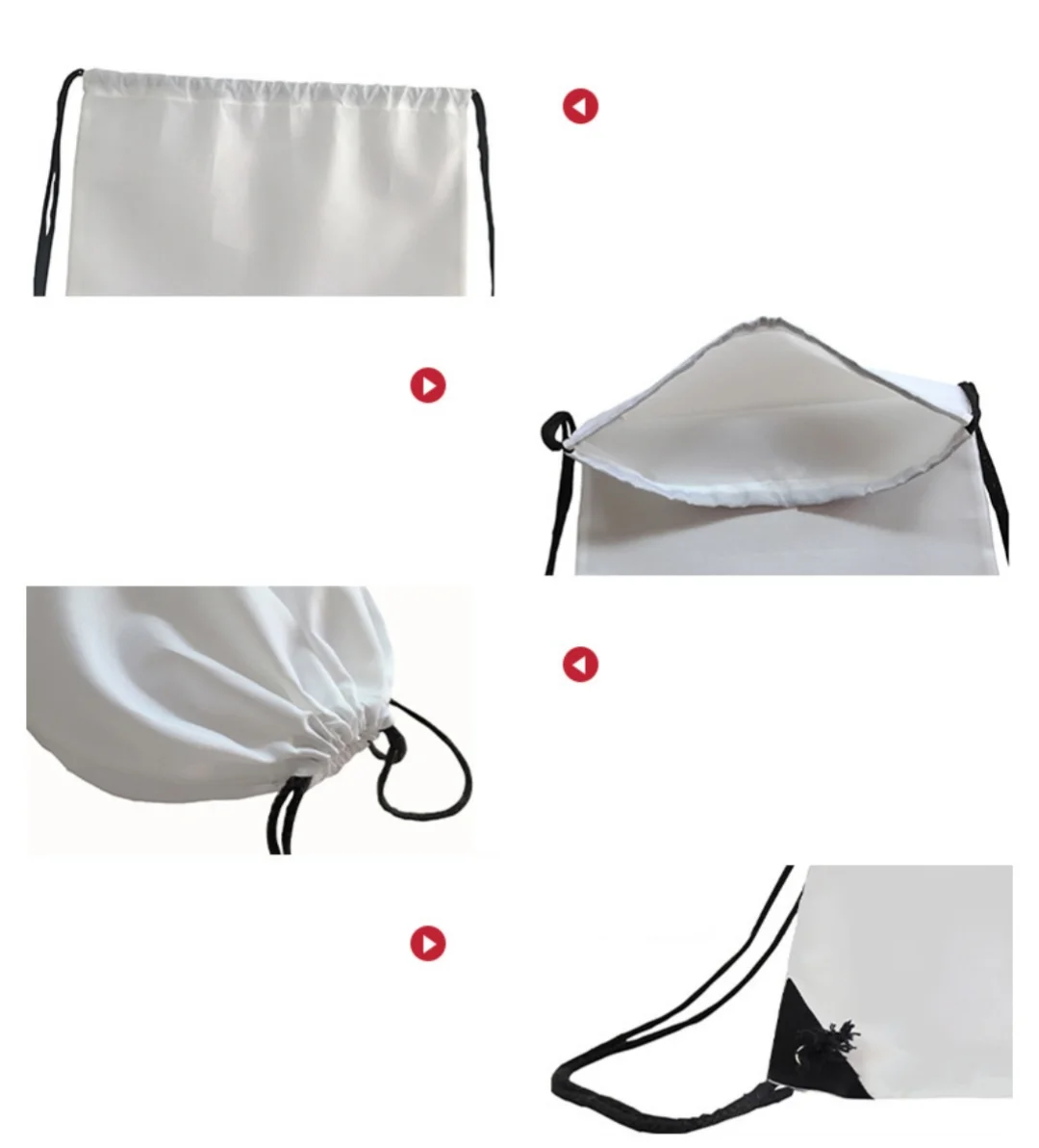 Promotional Drawstring Bag Sublimation Print Blank Backpack Draw String Bag For Children Kids Men Woman