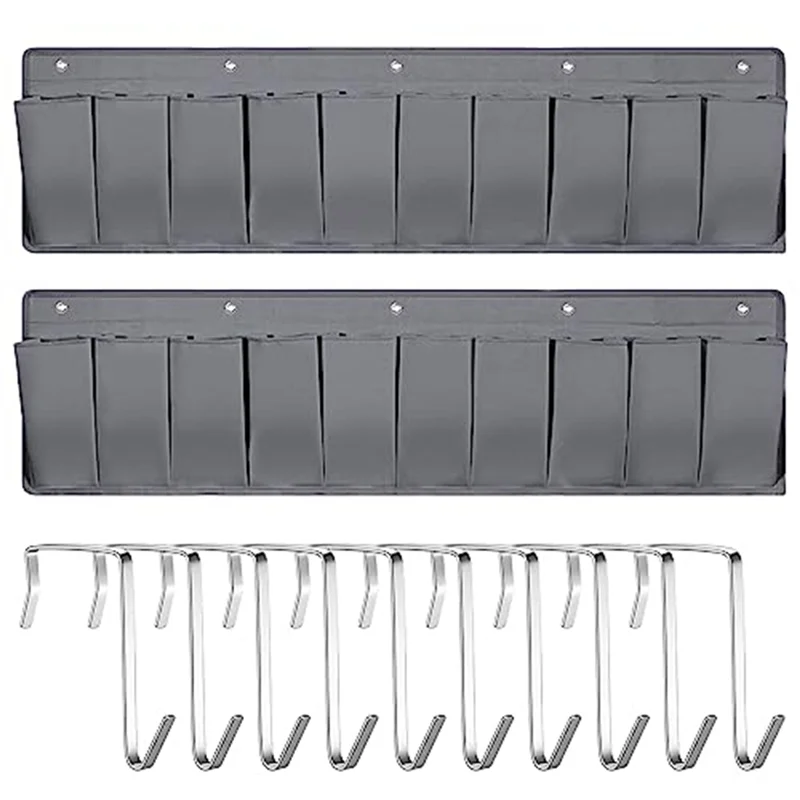 

High Quality-2 Pcs RV Shoebag Hanging Shoebag Bedside Storage Bag 44.1 Inch With 10 For Shoes Toy Tool A,2 Pcs RV Shoebag Hangin