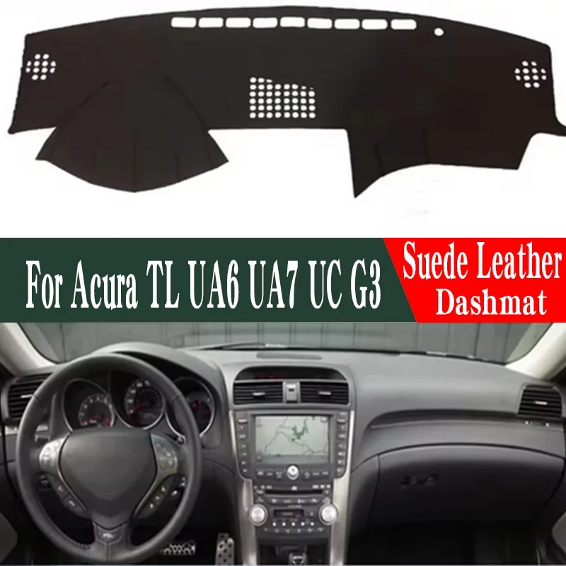 

Коврик на приборную панель из замши и кожи для Acura TL UA6 UA7 UC G3 2004-2008