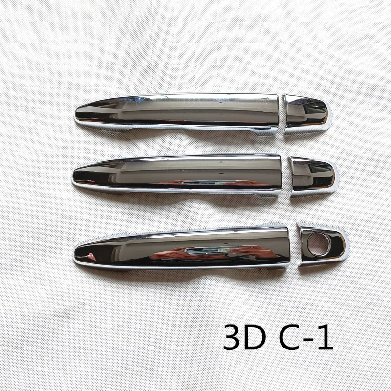 لتويوتا لاند كروزر برادو 120 J120 اكسسوارات 2003 2004 2007 2008 2009 غطاء مقبض الباب الكسوة البلاستيك الكروم