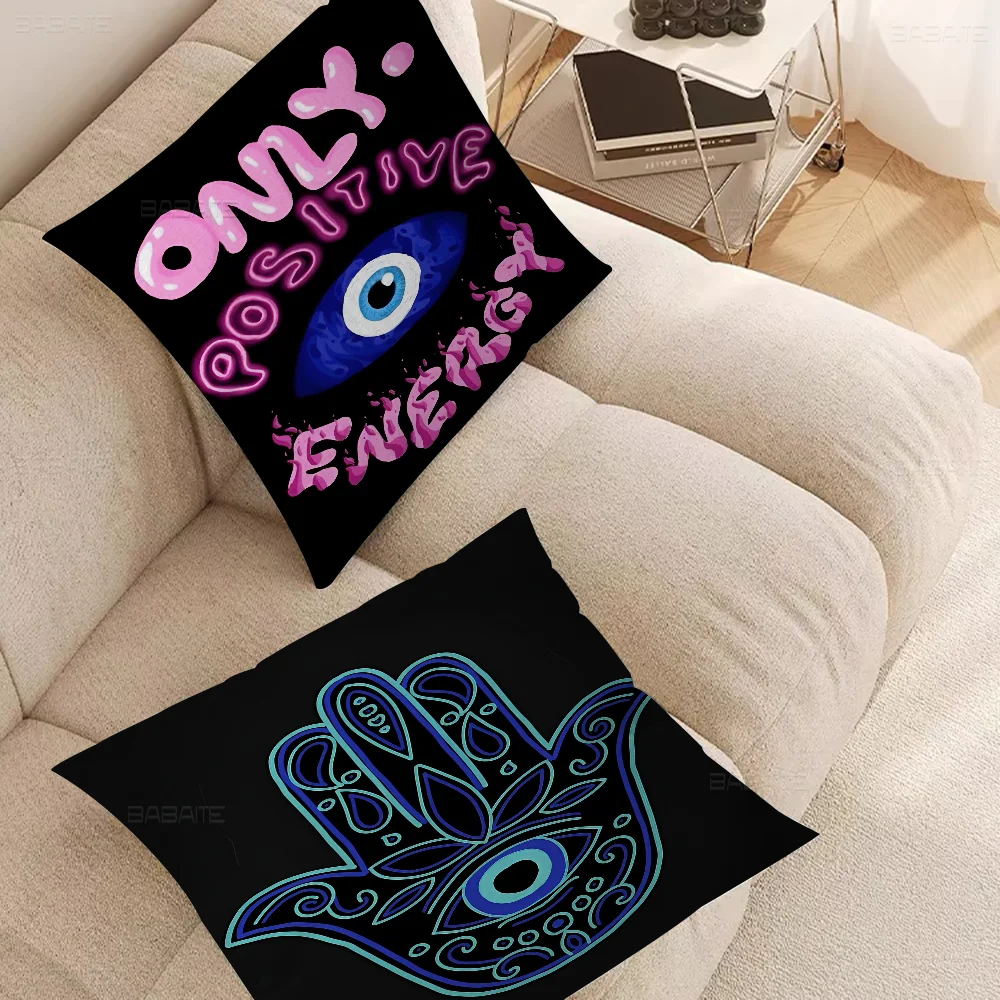 

Evil Eye Abstract Art Cushion Cover Pillowcase Upholstery Sofa Throw Pillow Home Decor Pillowcas