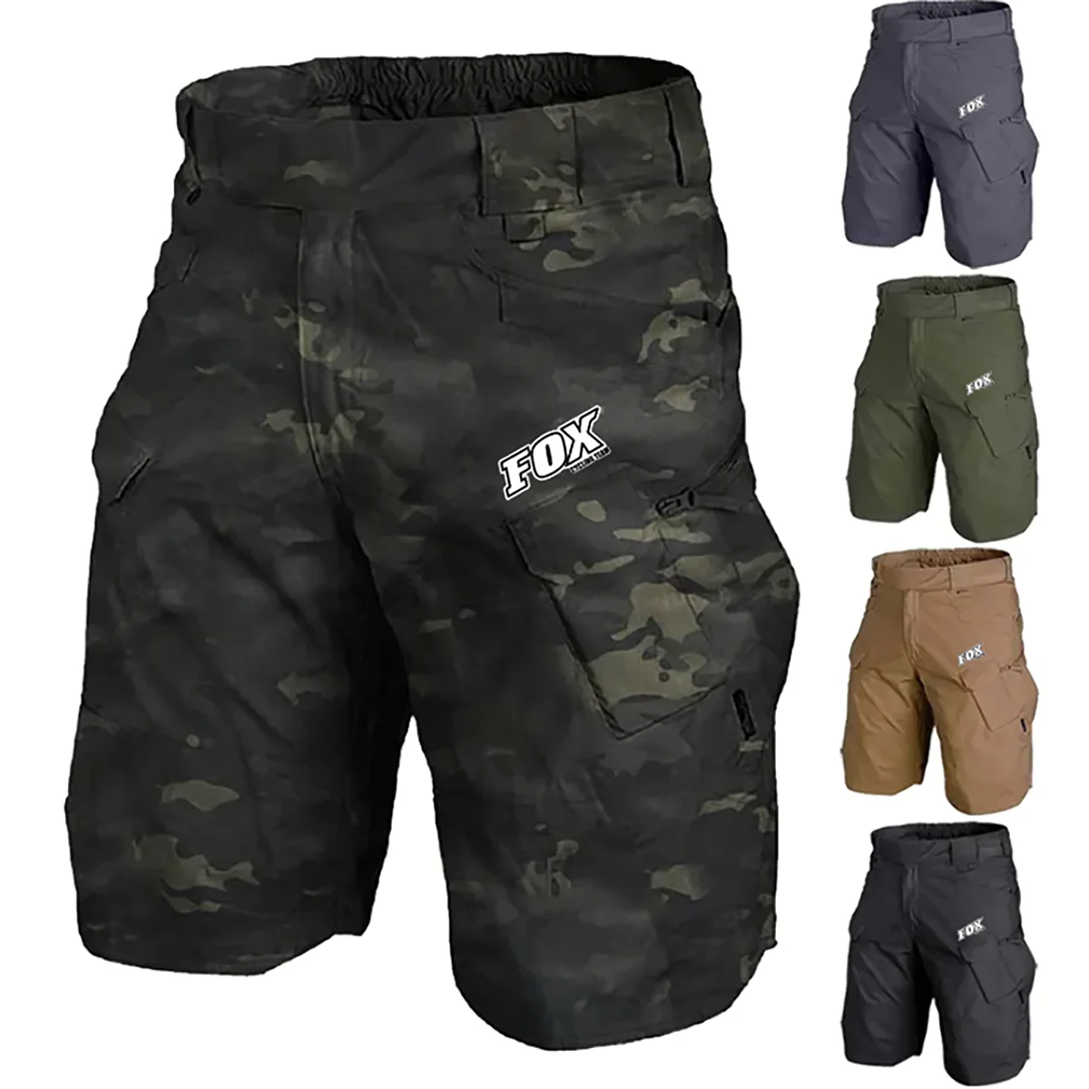 Fox Cycling Team Summer Men Shorts 2024 Outdoor Sports Mtb Bicycle Short Pants Multi-Pockets Loose Downhill Bike Bottoms Trouser