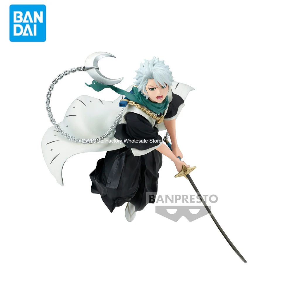 Original Genuine Banpresto VIBRATION STARS Bleach 14cm Hitsugaya Toushirou PVC Collectiable Model Toys Kids Children Gifts