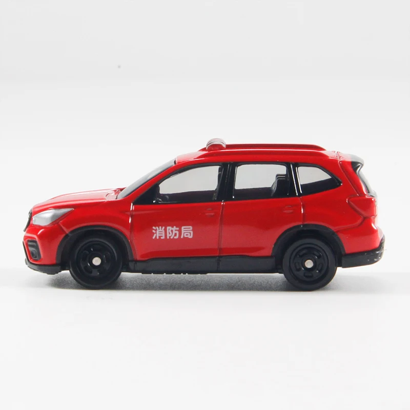 TAKARA TOMY 1:64 alloy die cast toy model car model, collectible gift for boys, 099 Subaru FORESTER FIRE command vehicle.