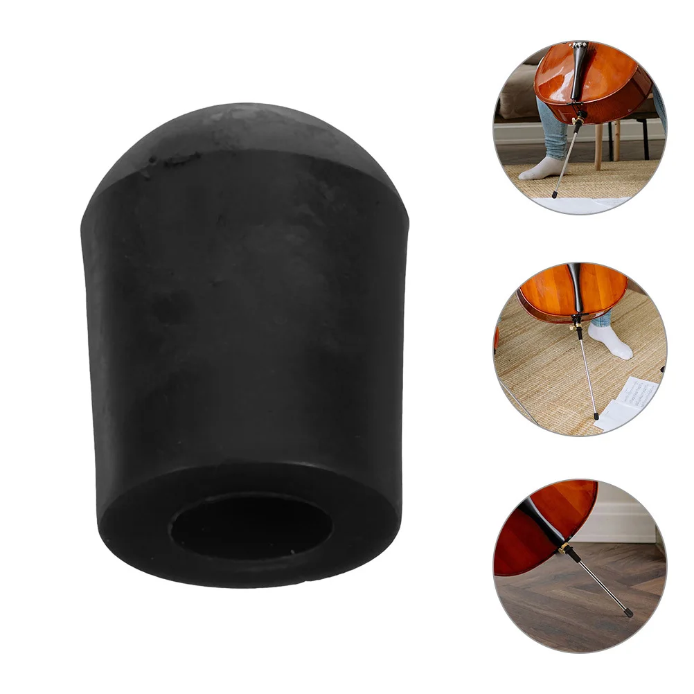 

3pcs Replacement Cello Endpin Tip Rubber Non-Slip Cap For Bass Cello Endpin Protector Durable Instrument Accessory