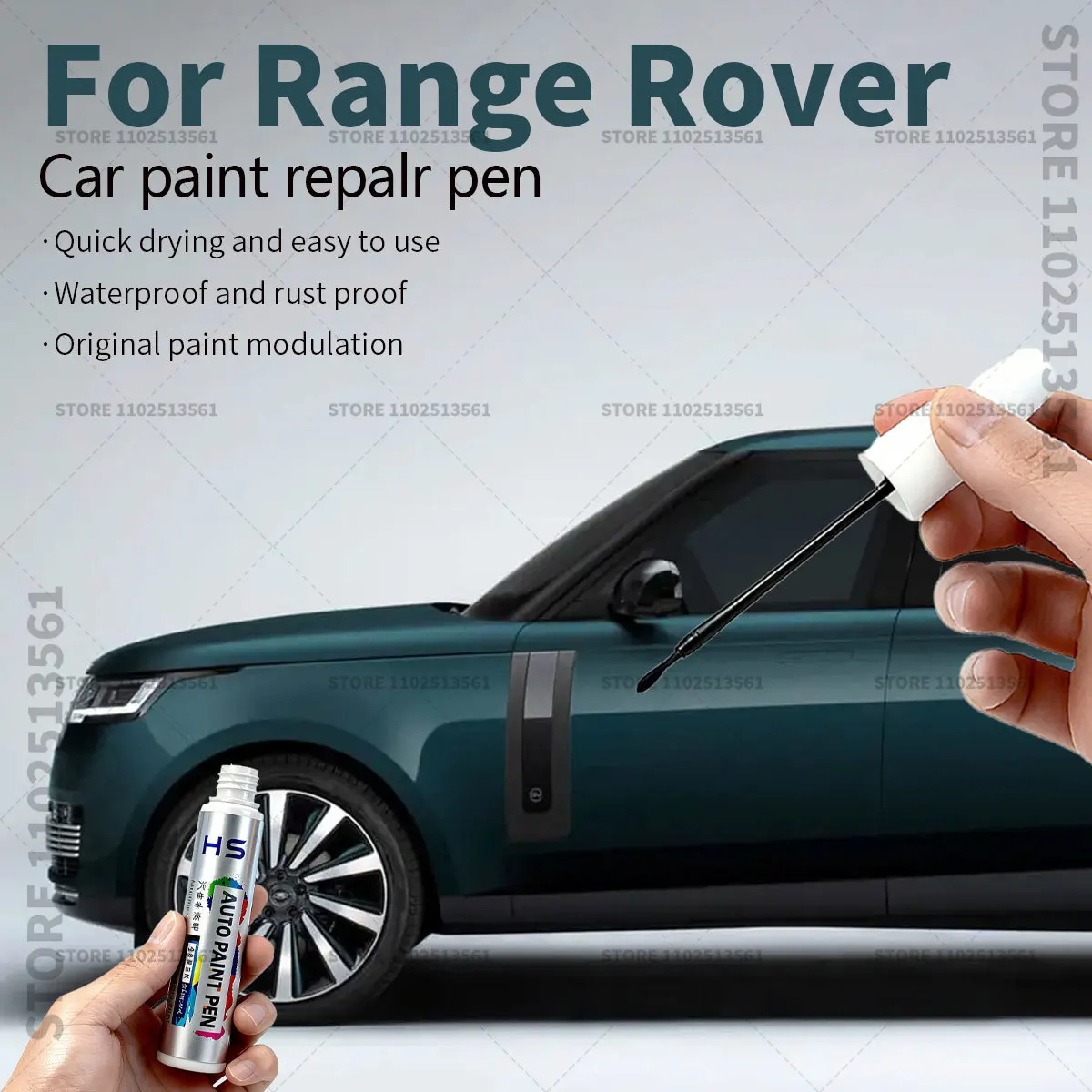 For Range Rover Car Paint Repair Pen Touch Up Scratch Remover DIY Auto Accessories White 867 2201 Grey 2409 Blue 2410 Black 820
