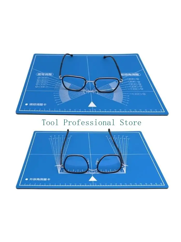57QF Professional Glasses Progressive Lens Test Card Repair Tool Measurement Test Pad Fitting for Glass Frame & Lens Durable