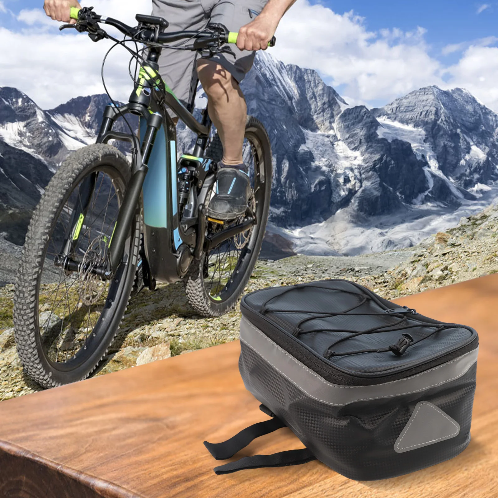 

Задняя седельная сумка для электрического велосипеда Ebike, большая вместительная водонепроницаемая сумка на багажник, сверхлегкая седельная сумка для велосипеда, дорожный велосипед MTB