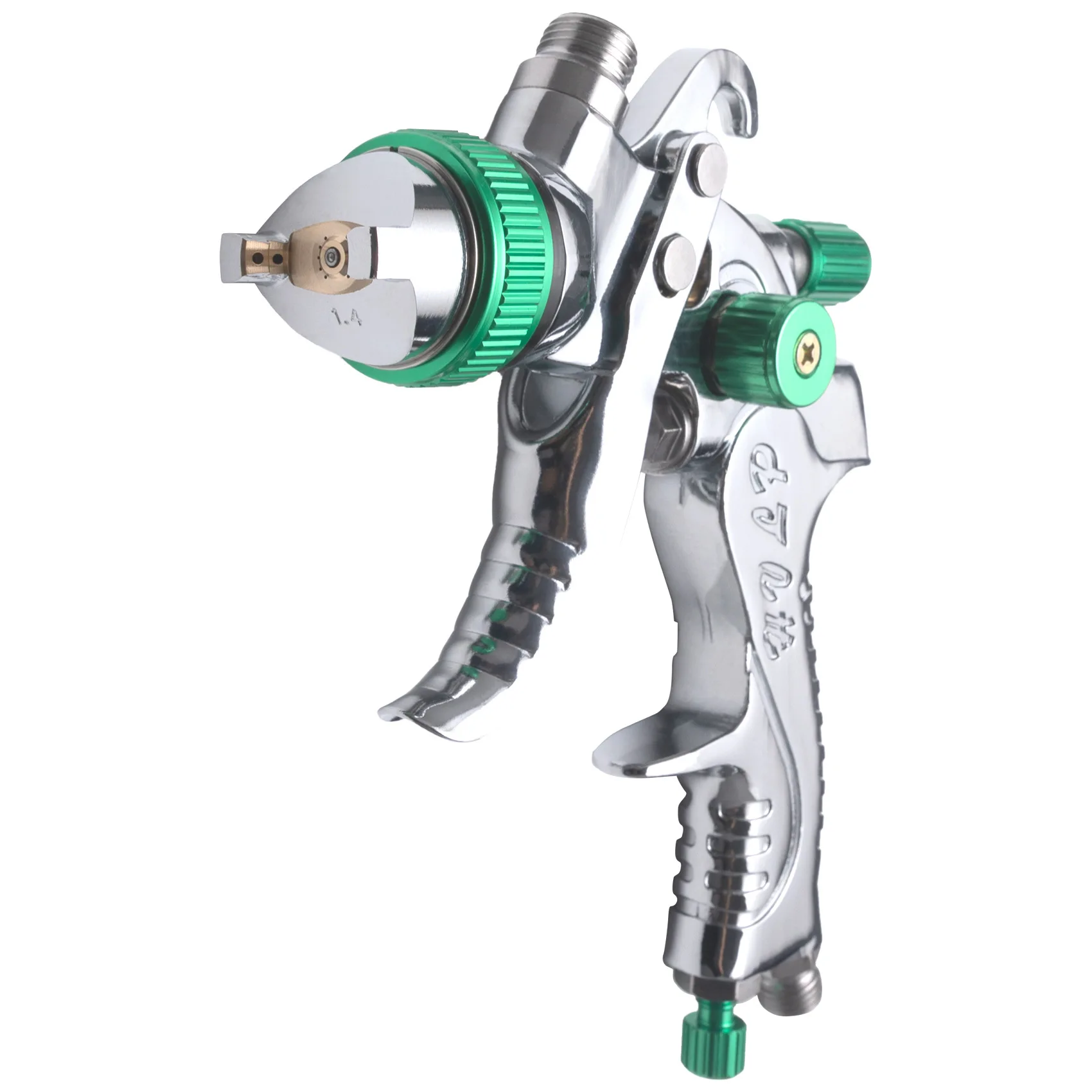 2008 Automotive high atomization finish 1.4/1 7/2.0 mm spray gun pneumatic paint pot spray gun tool