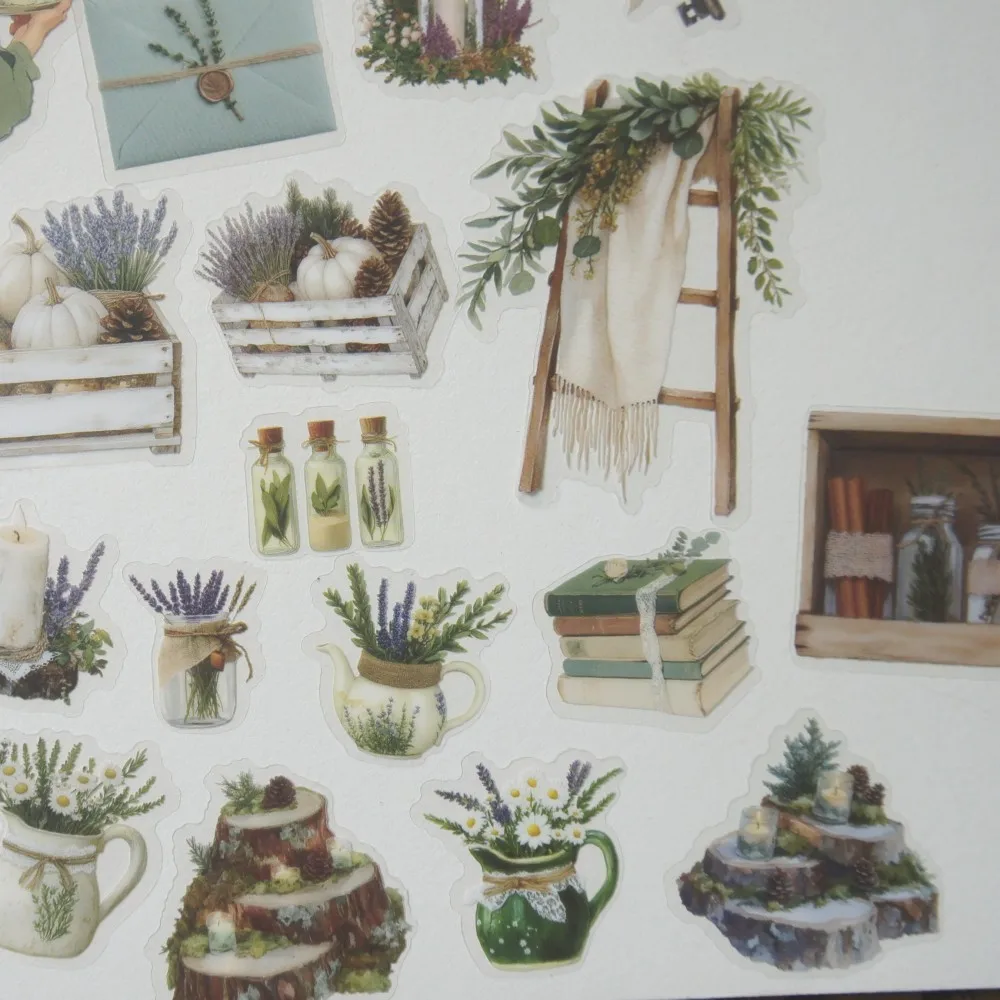 22 قطعة قصة حب رومانسية التوضيح نمط PVC ملصق سكرابوكينغ DIY بها بنفسك هدية التعبئة الديكور العلامة