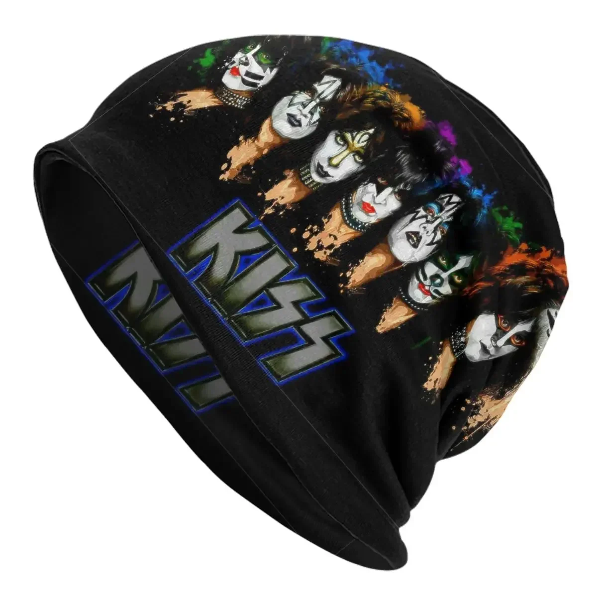 Kiss Bonnet Hat Cool Outdoor Skullies Beanies Hat Star for Men Women Knitting Warm Thermal Elastic Cap