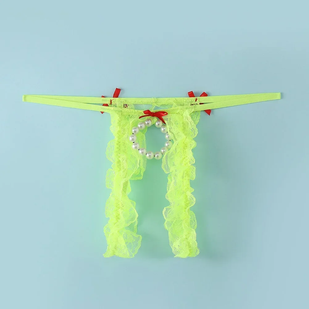 

Men Sexy Lace Open-Crotch Low Waist Underwear Hole Pouch Thongs G-strings Briefs Buttocks Hollow Thong Exposed Cock