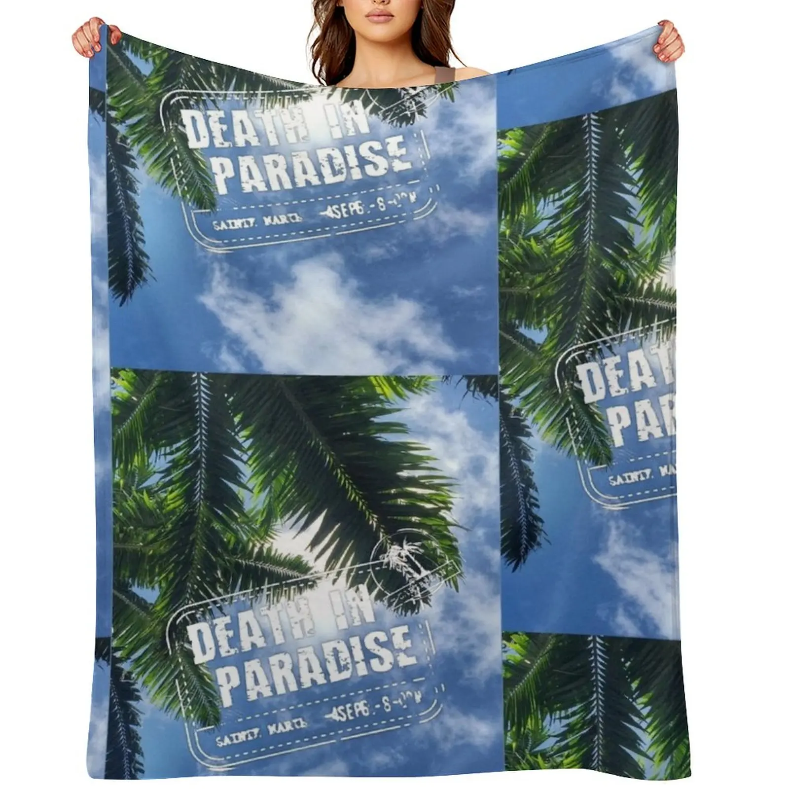BBC Death in Paradise Logo Throw Blanket Bed covers Blankets Sofas Of Decoration Sofa Hairys Plush Luxury Brand Blankets