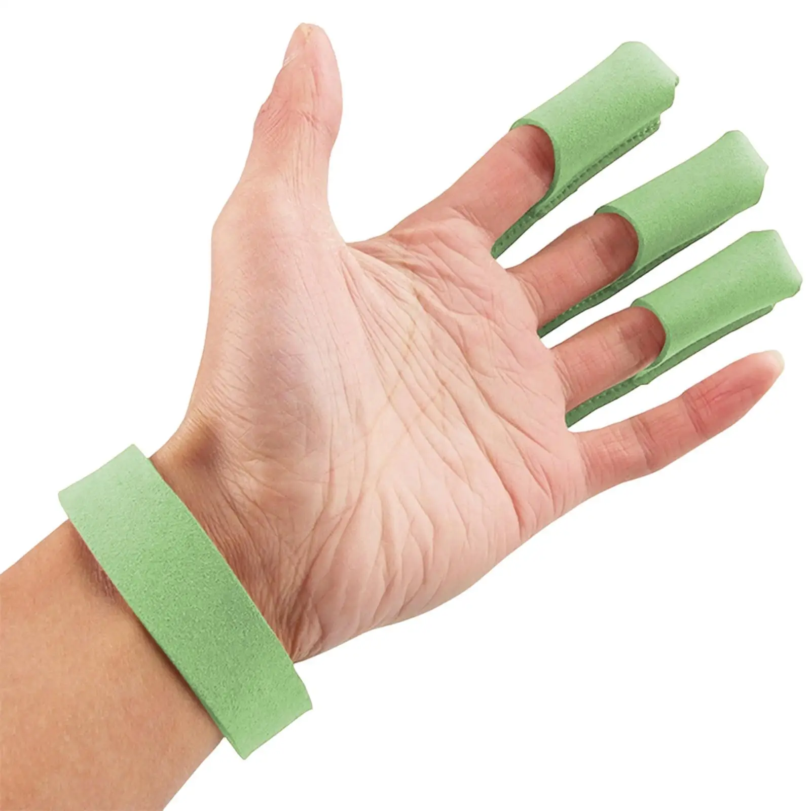 Outdoor Three Finger Archery Glove Durable Microfiber Protection Adjustable for Target Sports and Practice