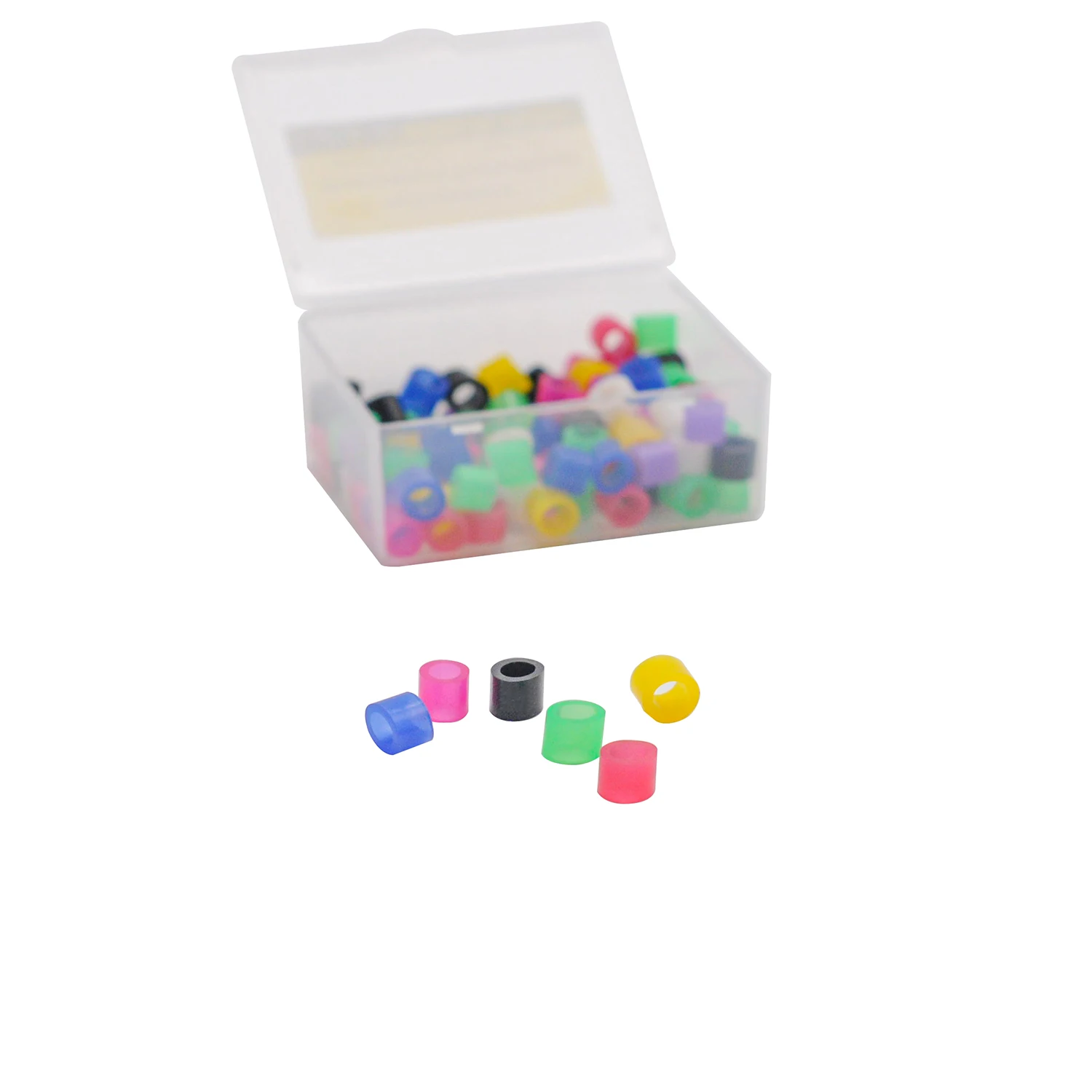 100 pz/scatola Dental 5mm di diametro cerchio multicolore anelli di codice per strumenti in Silicone cerchio strumenti per attrezzature cliniche in Silicone