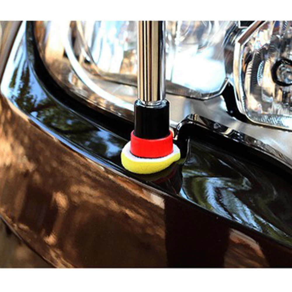 Vendita calda 12 e 14 pezzi 2 pollici tampone per lucidatura dei dettagli dell'auto set di spugne per lucidatura dei dettagli dell'auto mini lucidatrice
