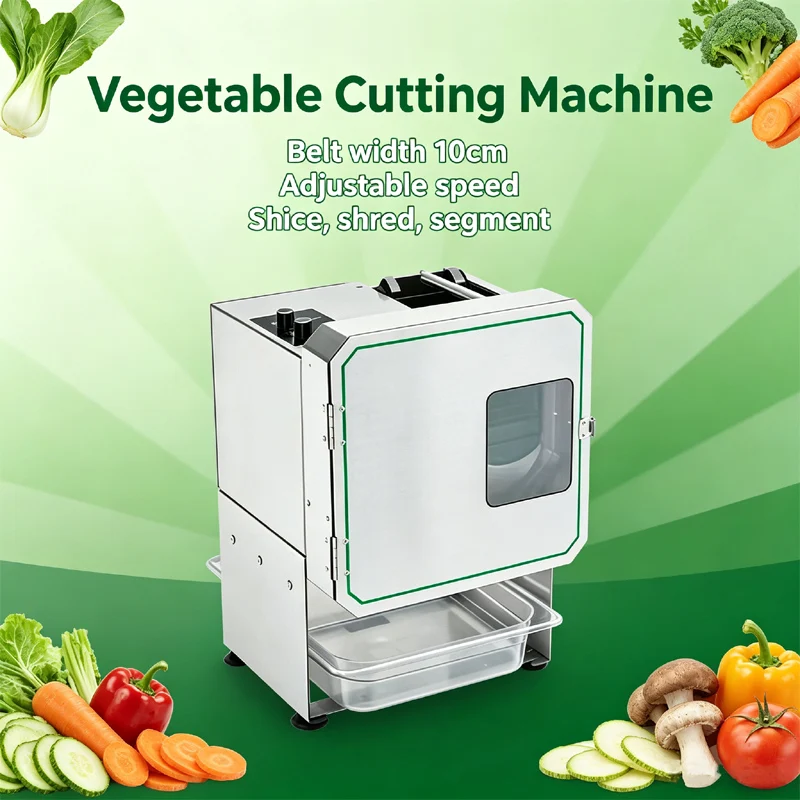 Portable Wide Feed Inlet Electric Scallion Cutter Support Slicing Shredding Segmenting For Home Commercial Kitchen Vegetable Cut