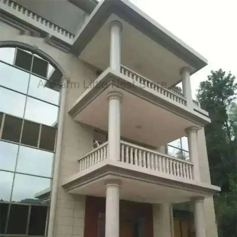 Round Roman Column Mold Cylindrical Smooth Column Model Concrete Column European Villa Building Exterior Wall Decoration Mold