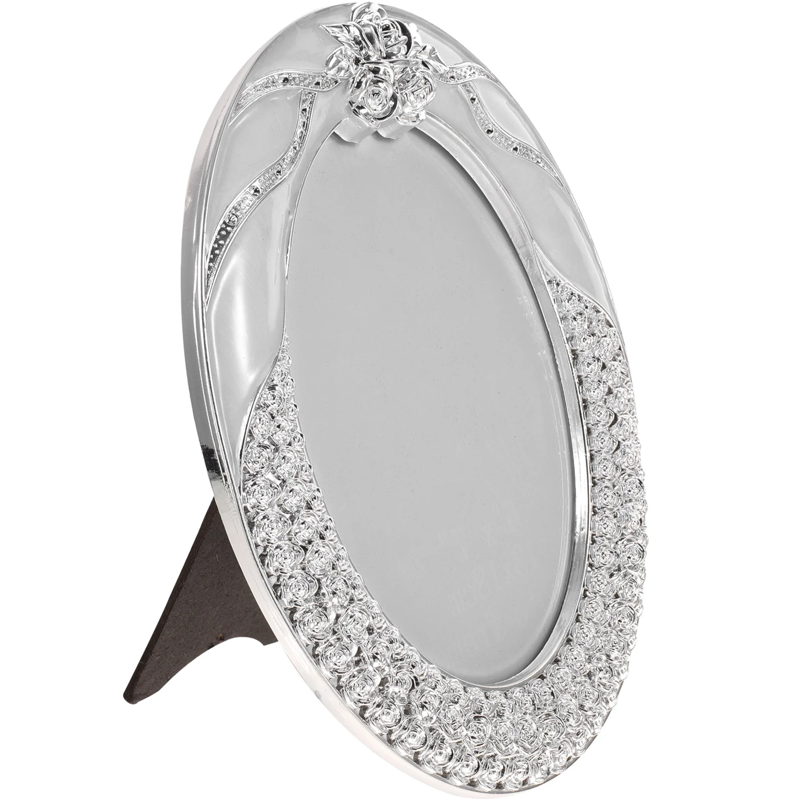 

Small Oval Vintage Photo Frame Resin Material Glass Front Desktop Display Decorative Family Picture Frame Retro Home