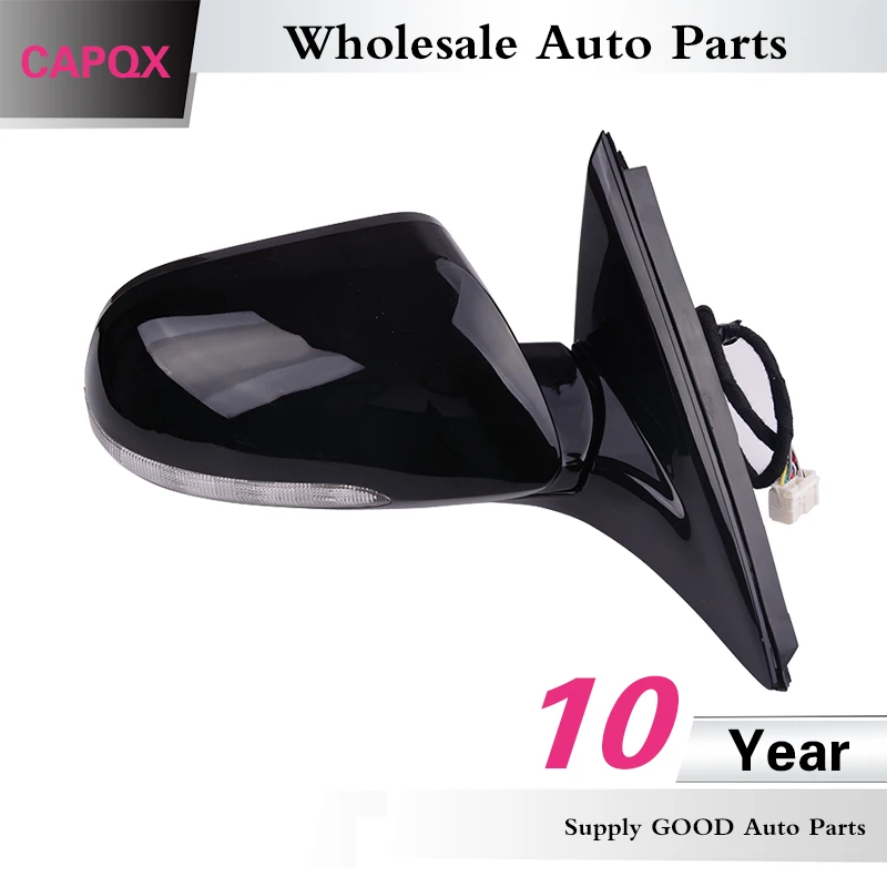 CAPQX 7Pin Auto Rearview Mirror  Side Mirror with Heated LED Turn Signal For Accord CM4 CM5 CM6 2003 2004 2005 2006 2007