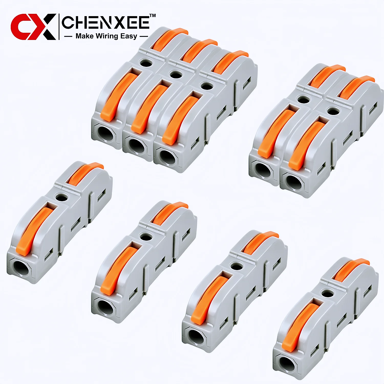 Lever Wire Connectors, Quick Disconnect Splicing Connectors Push-in Compact  Wire Terminals  for Circuit Inline Splices 28-12AWG