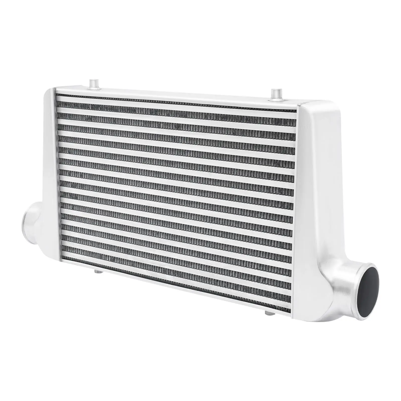 

Universal Front Mount Intercooler, 3" Inlet/Outlet Aluminum Turbo Intercooler, Coresize 18"X11.5"X2.5", Overall Size 25"X12"X3"