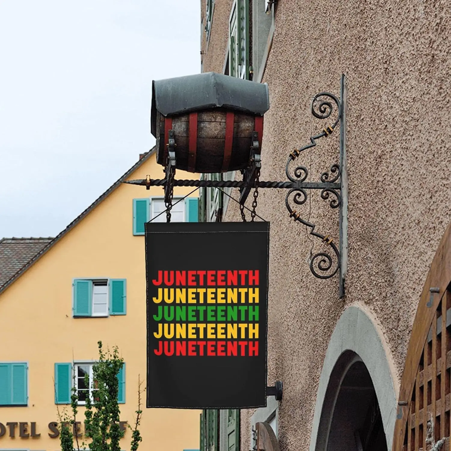 Juneteenth Garden Flag 12x18 Double Sided Small Banner For Outside Outdoor Decorations African Afro American Festival Celebratio