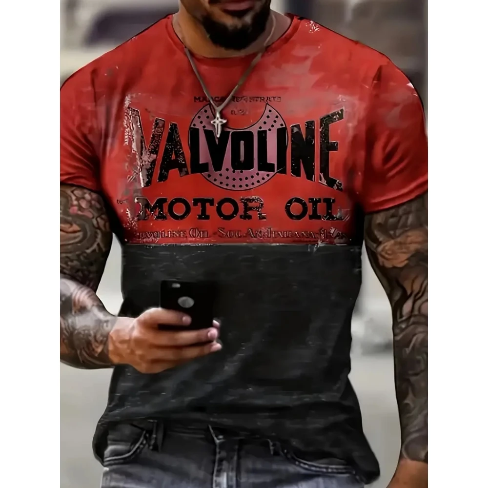 Men's T-Shirt Summer Tshirt Casual Short Sleeved Top O Neck T Shirt Loose Micro Elasticity Retro Fashion Breathable Men Clothing