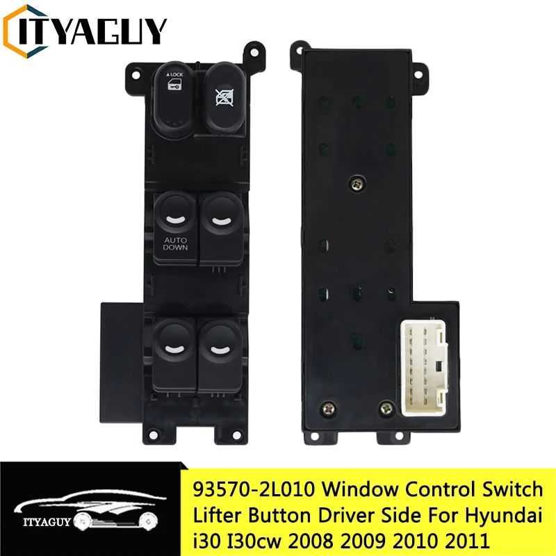 93570-2L010 Auto Down Front Left Side Car Window Control Switch Button For Hyundai I30 I30cw 2008-2011 935702L010 93570-2L000