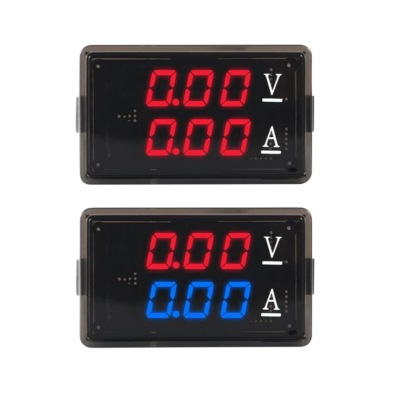 DC0-100V 10A LED Digital Voltmeter Ammeter Car Motocycles Voltage Current Meter Detectors Tester Easy To Use, Easy To Use Red