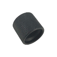 M14 Nut Positive & Negative 14mm Aluminum Thread 14mm Left/Right Thread Protector Black