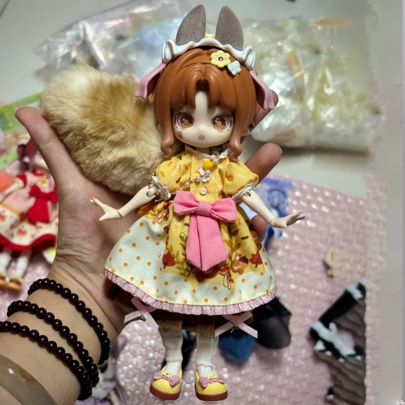 Venta caliente Original arroz dulce fantasía bosque Bjd muñeca móvil caja ciega 12 puntos Linda muñeca estatuilla decoración de la habitación regalo de la muchacha