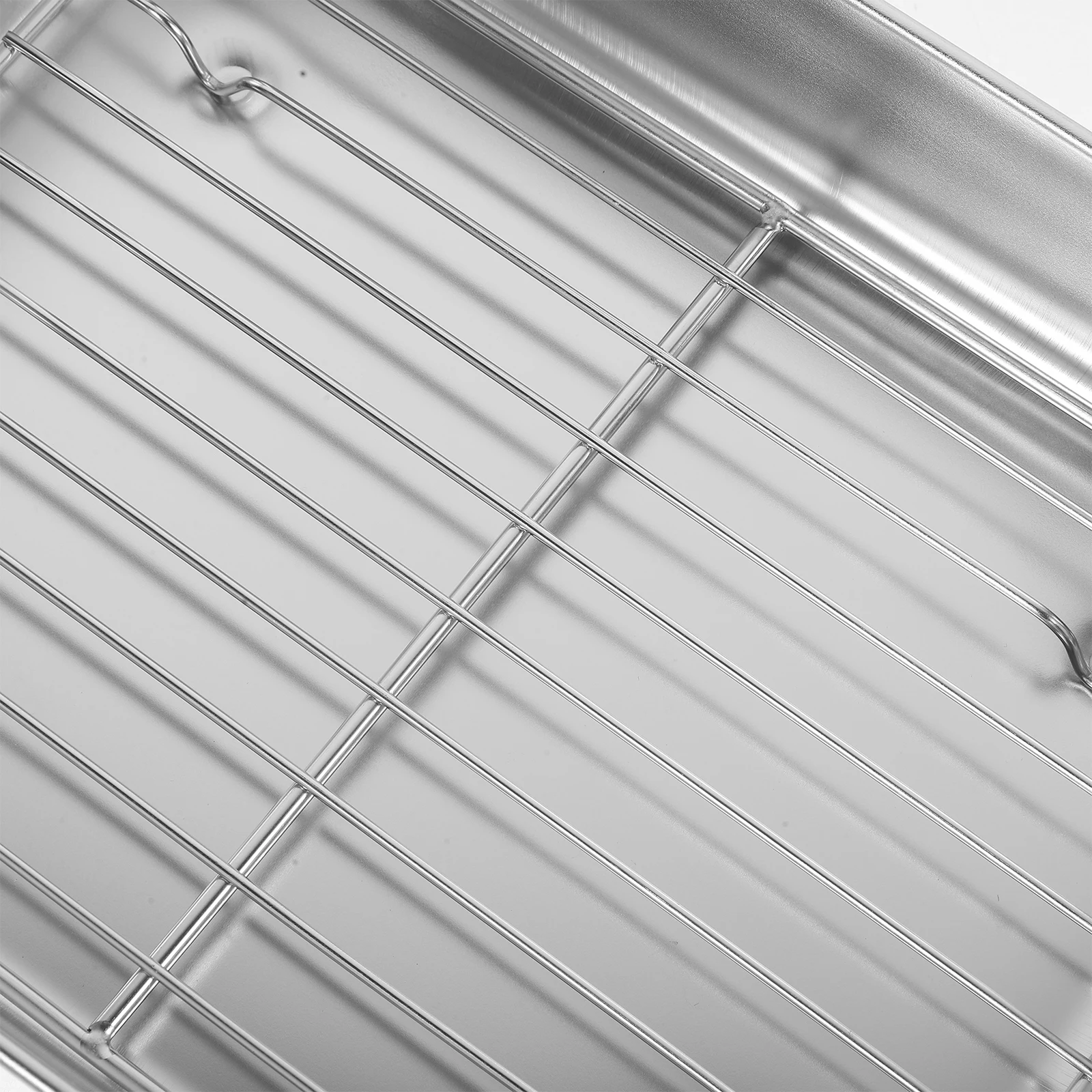 

Stainless Steel Dumpling Kitchen ganizer Bin Box Mesh Rack Sealed Food Storage Box Storage Freezer Kitchen ganizer