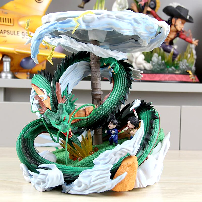 Special Offer Dragon Ball Z Shenron Figure With Kid Goku Figurine 23cm Pvc Action Figures Shenlong Collectible Model Statue Toys