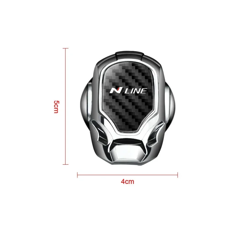 Car Accessories One-click Start Button Sticker Protection Cover Decals For Hyundai N Nline Tucson Kona Sonata Veloster i20 i30 view 6