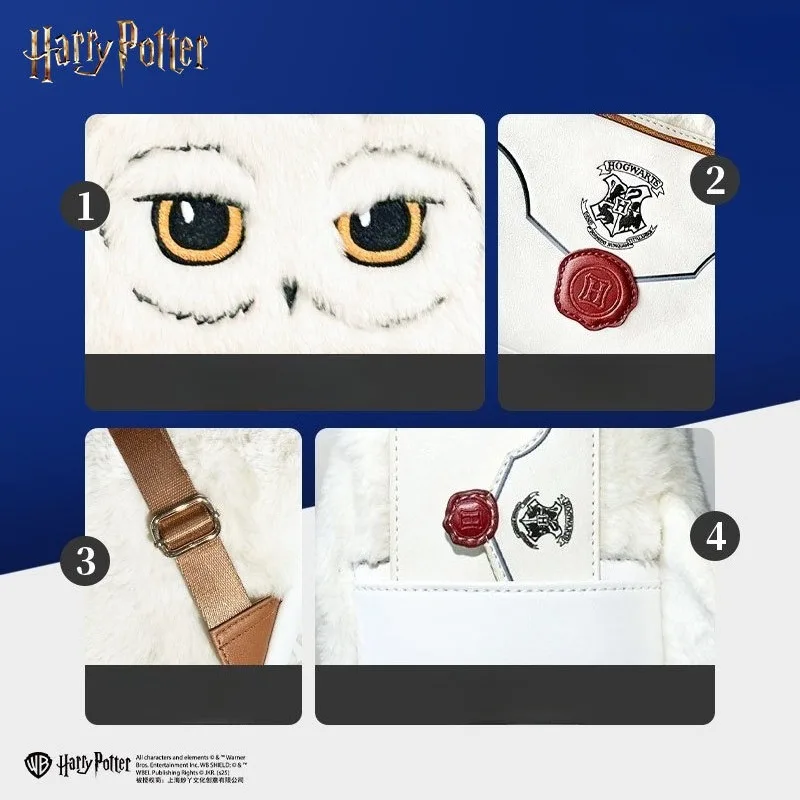 New Cartoon Hedwig Owl Cosplay Backpack Womens Double Strap Shoulder Bag Purse Boys Girls Birthday Gifts view 4