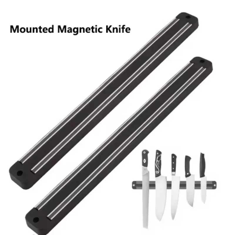 Küche Wand montiert magnetische Messer Halter Hardware Werkzeuge saugfähige einfache multifunktionale Regal Kunststoff Streifen