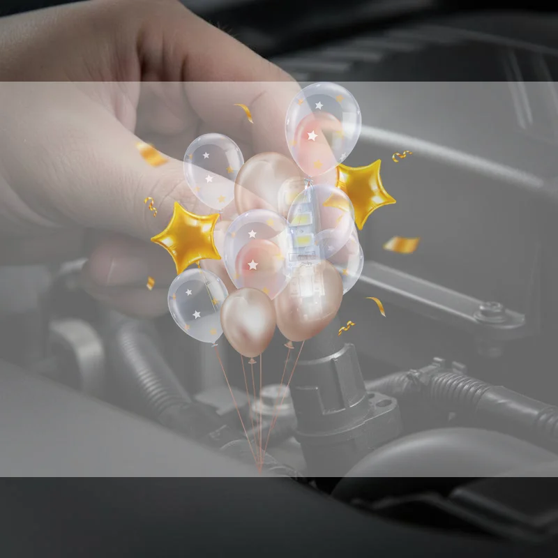 10 Pack Multi-Purpose T10 LED Strobe Car Bulbs 5630 6SMD Flashing Lamps for Turn Signal Parking Dome Lights
