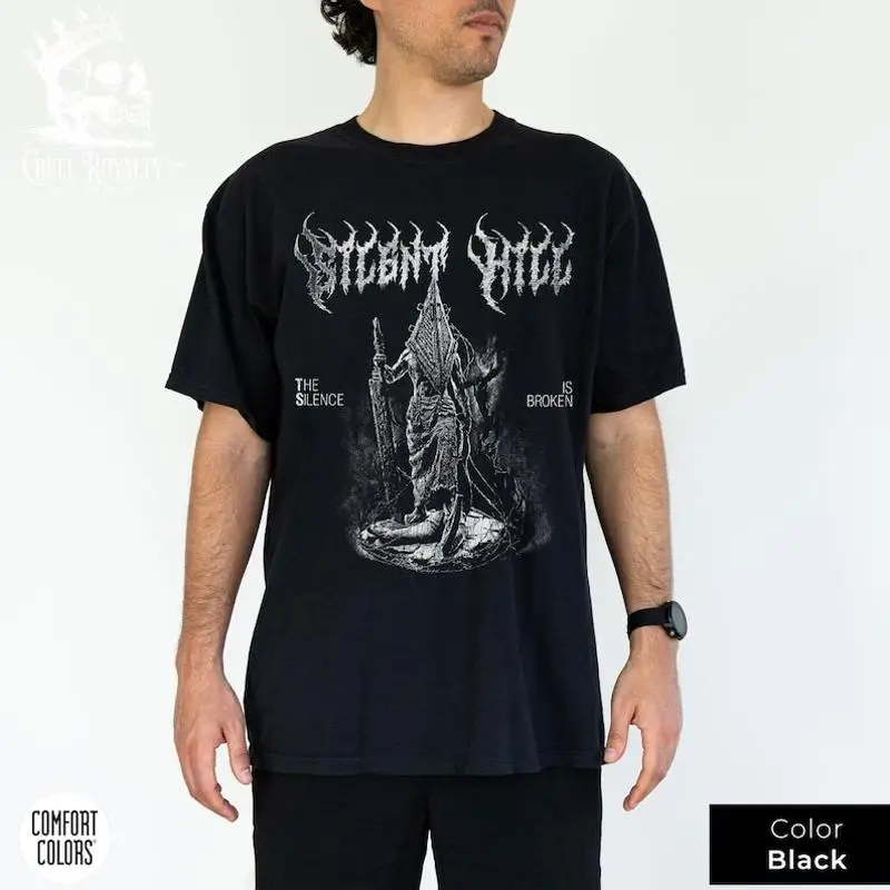 Vintage Silent Hill 2 Pyramid Head T Shirt Retro Horror Game S 5Xl Multicolor