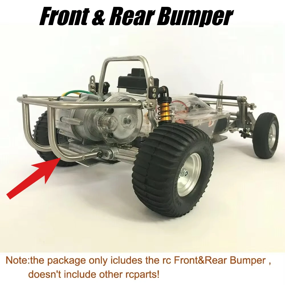 Vorderer und hinterer Stoßfänger, Upgrade-Ersatzteile für RC-Autos, passend für Tamiya Sand Scorcher Super Champ Buggy, Schutz-Zubehör.
