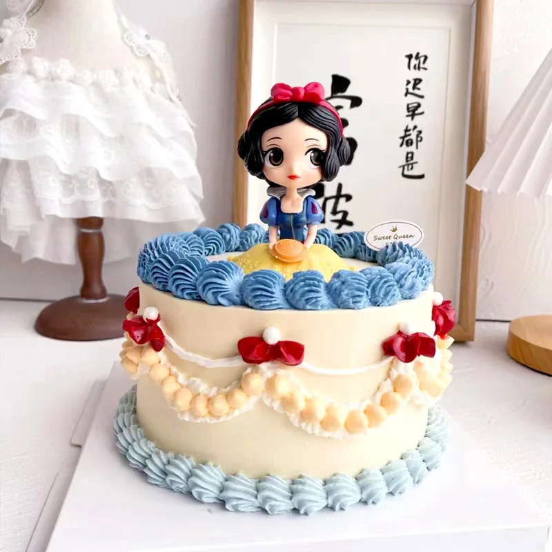 10 سنتيمتر الأميرة اليدوية دمية سندريلا إلسا آنا أليس الجليد وكعكة الثلج #5