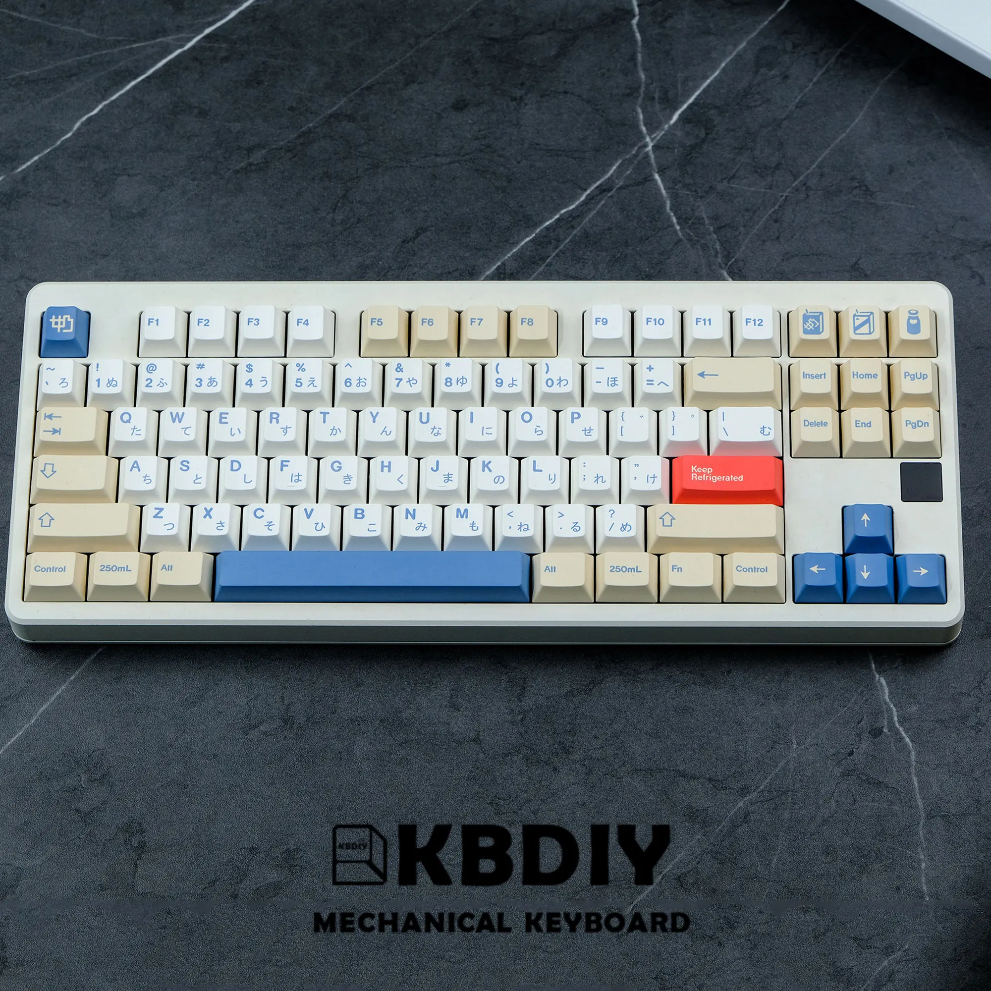 KBDiy 135 Keys/Set GMK Soymilk PBT Keycaps Cherry Profile MX Switch Korean Keycap for Mechanical Gaming Keyboard Custom Key Caps