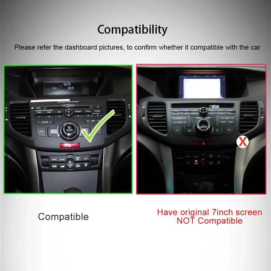 For Acura TSX for Honda Accord Cu1 Euro 8 2009~2013 Android Multimedia Player Car Radio GPS Touch Screen Apple Carplay Auto