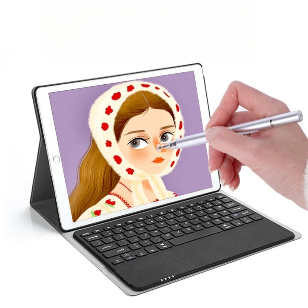 2 in 1 Passive Capacitive Pen Silicone Drawing Pens Smart Tablet Phone Universal for IPhone/Android All Capacitive Touch Screens