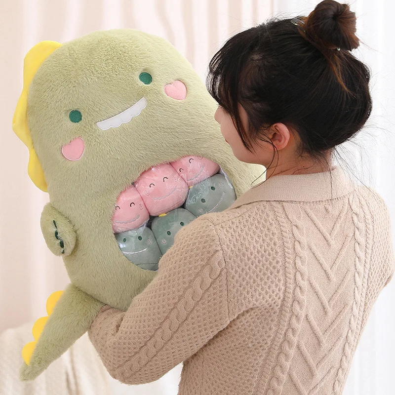 Sac d'Ours Koala en Peluche de Dessin Animé Japonais, Lapin Doux, Oreiller Créatif, Dinosaure, Beurre, Cadeau, 6 Pièces