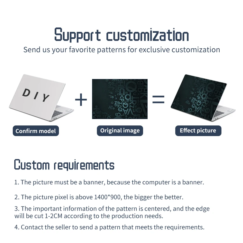 DIY Universal Laptop Stickers Skins Vinyl Creative Skin Case 13.3\