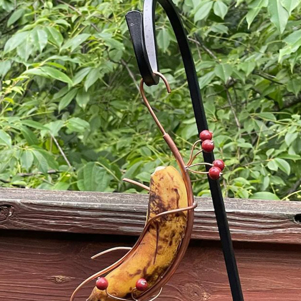 2 Pcs Butterfly Banana Feeder Butterfly Banana Hammock Feeder With Copper Wire Colored Glass Beads Banana Hammock Feeder